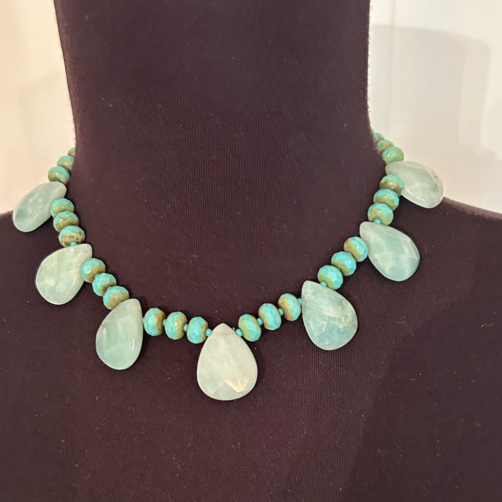 Beautiful Aqua / LightTurquoise Color Choker / Necklace